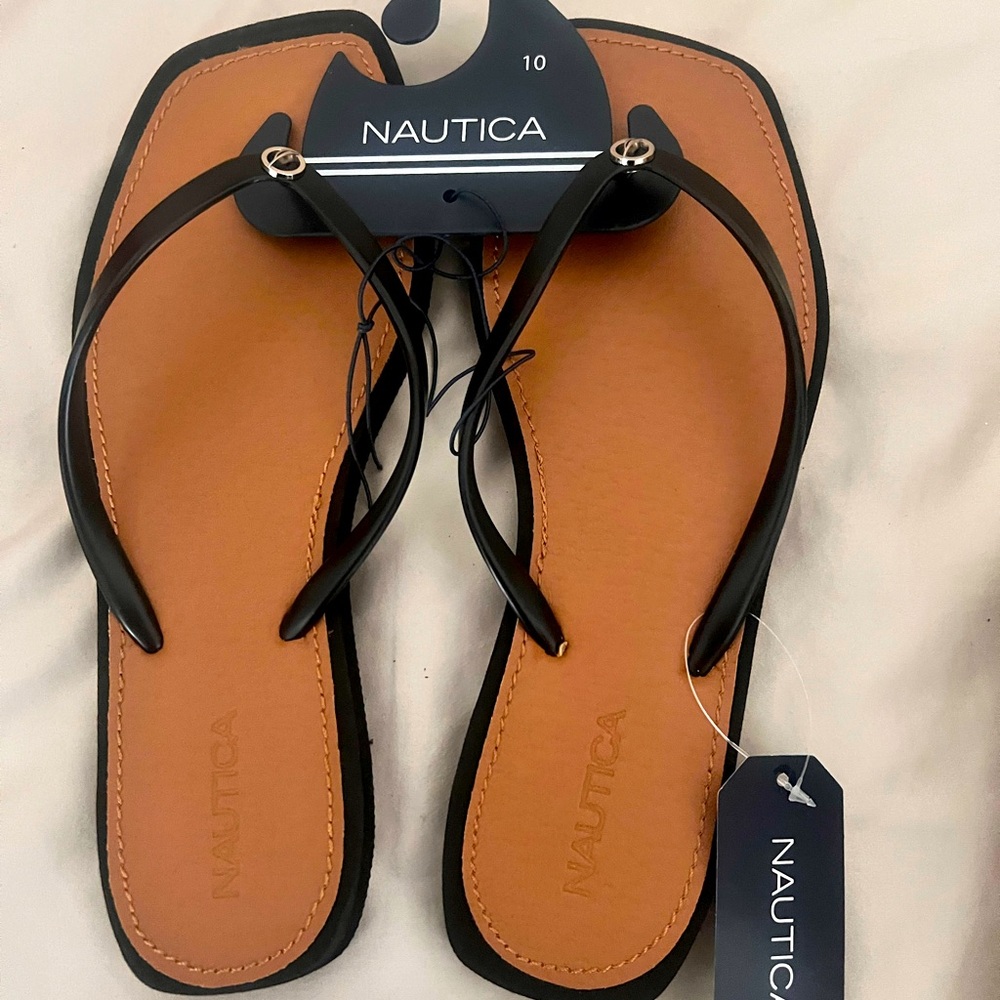 Nautica Summer Flip Flops Sandals size 10